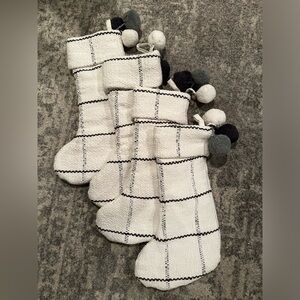 Hearth & Hand Stockings Plaid Set of 4 NWOT